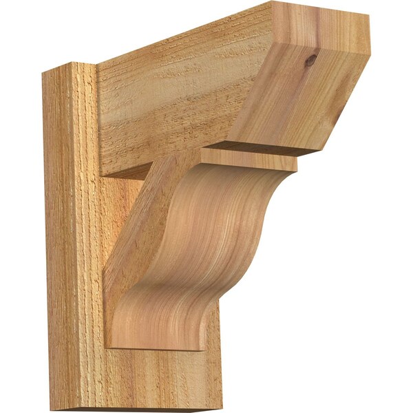 Ekena Millwork Funston Slat Rough Sawn Outlooker, Western Red Cedar, 6"W x 12"D x 12"H OUT06X12X12FST06RWR - main